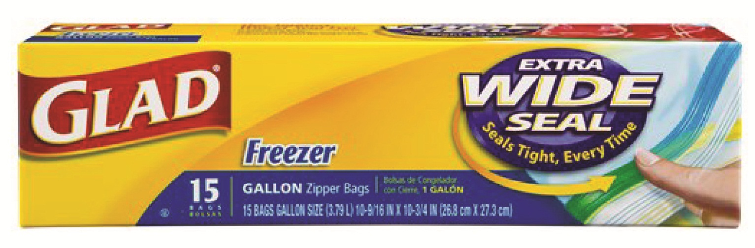 Glad Zipper Freezer gln 15 Bags C12 (7034)
