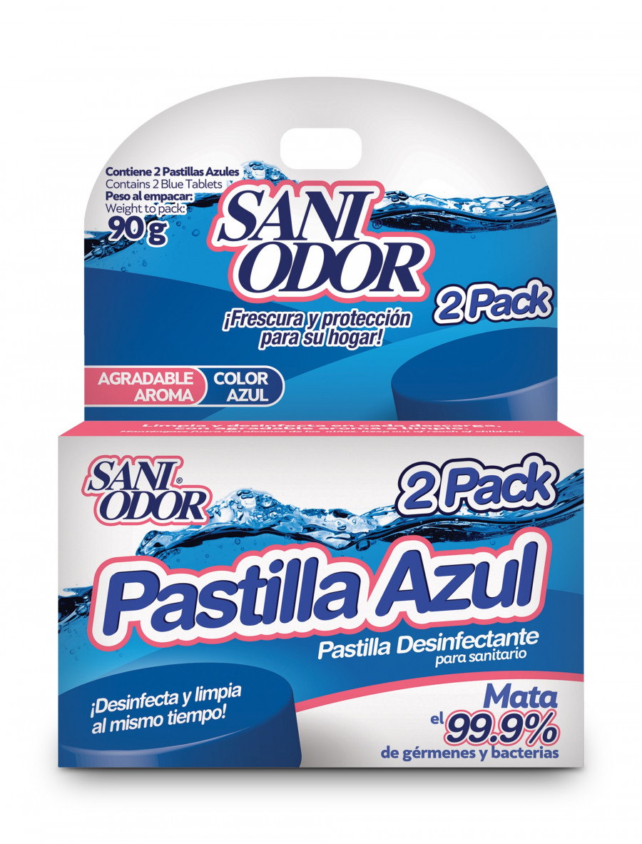 Sani Odor Past p/baño Azul 2Pack 90g C18 #2373