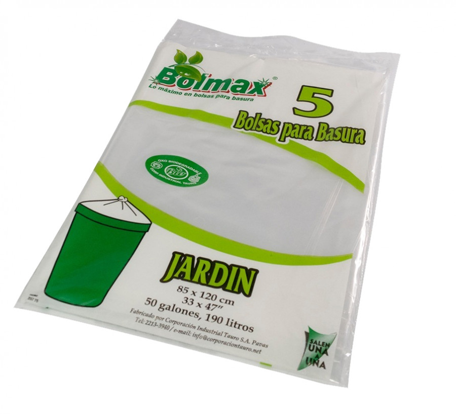 Bolsa BOLMAX Negra oxo-Bio Jard 5Un B12 (85X120cm)