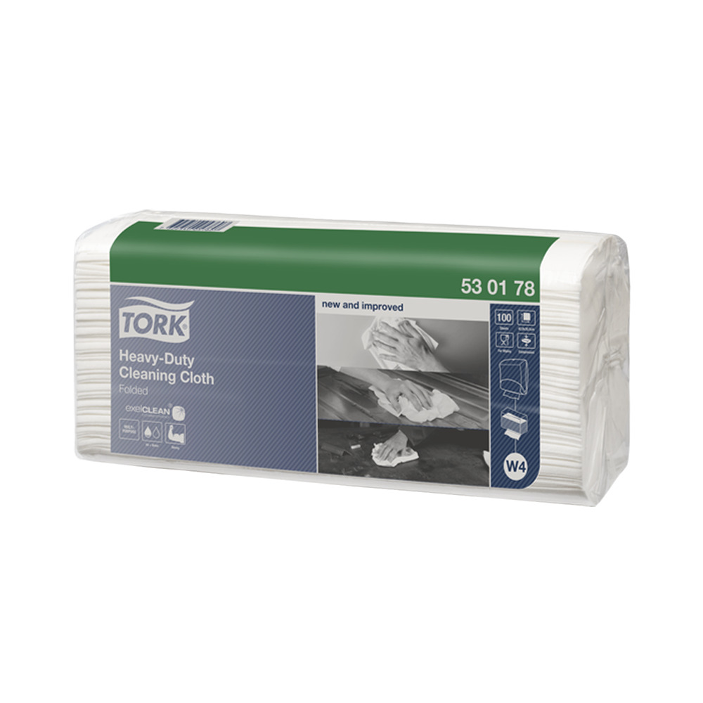 TORK Heavy-Duty Cleani Cloth Fold W4 C5  #53017838